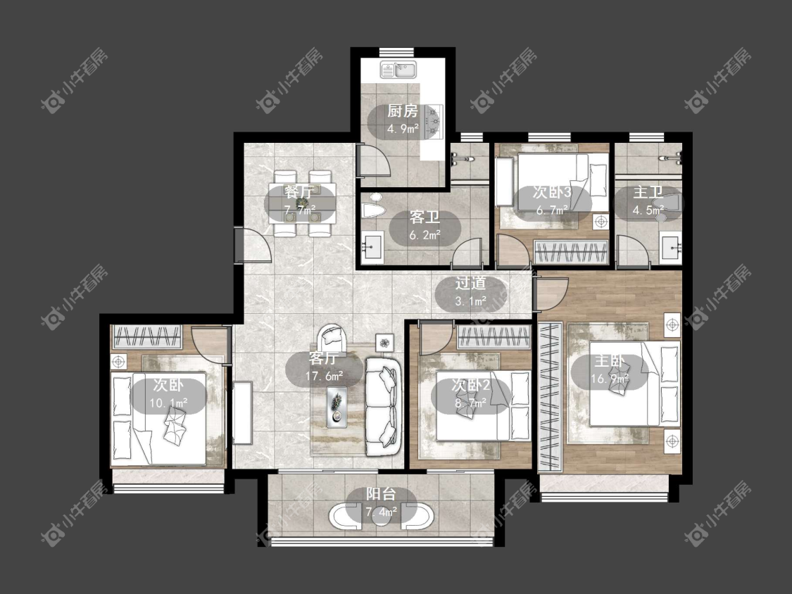 镇江爱家尚城在售二手房源户型图_小牛看房