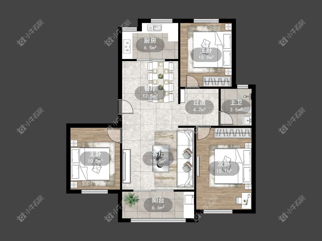 镇江领秀花都在售二手房源户型图_小牛看房