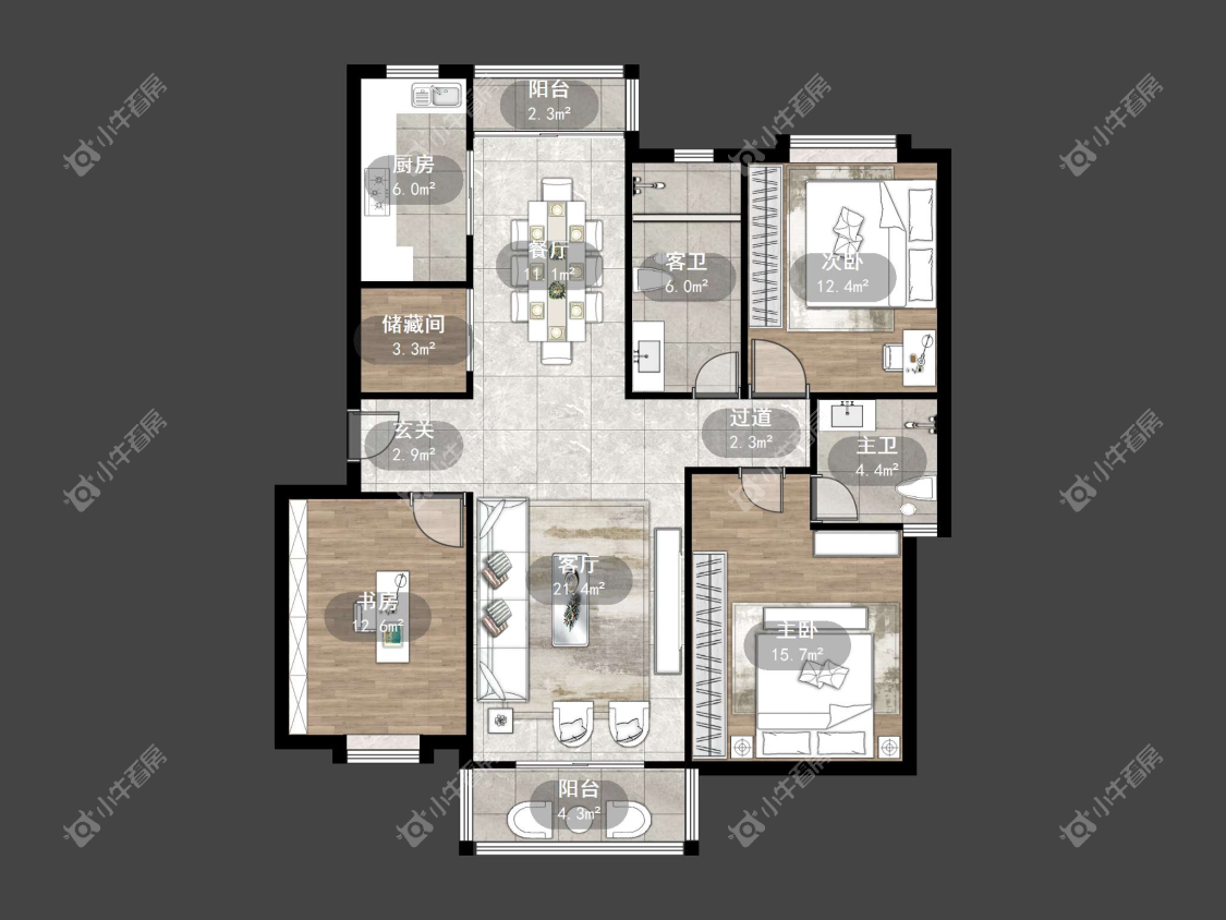镇江江南人家在售二手房源户型图_小牛看房