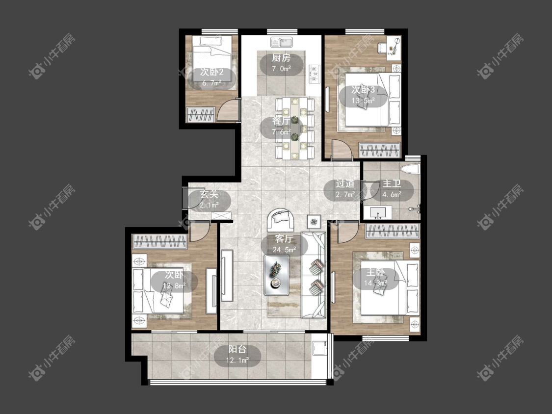 镇江和园在售二手房源户型图_小牛看房