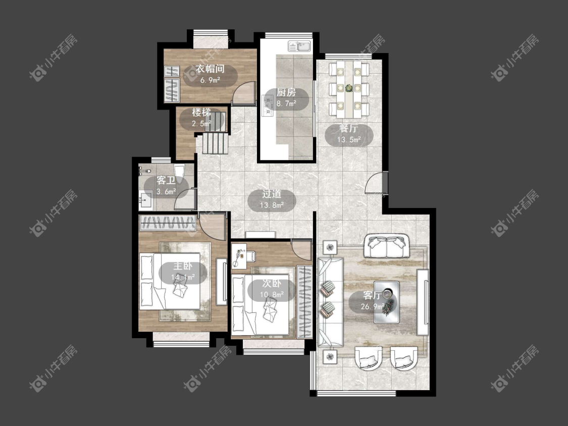 镇江江南人家在售二手房源户型图_小牛看房
