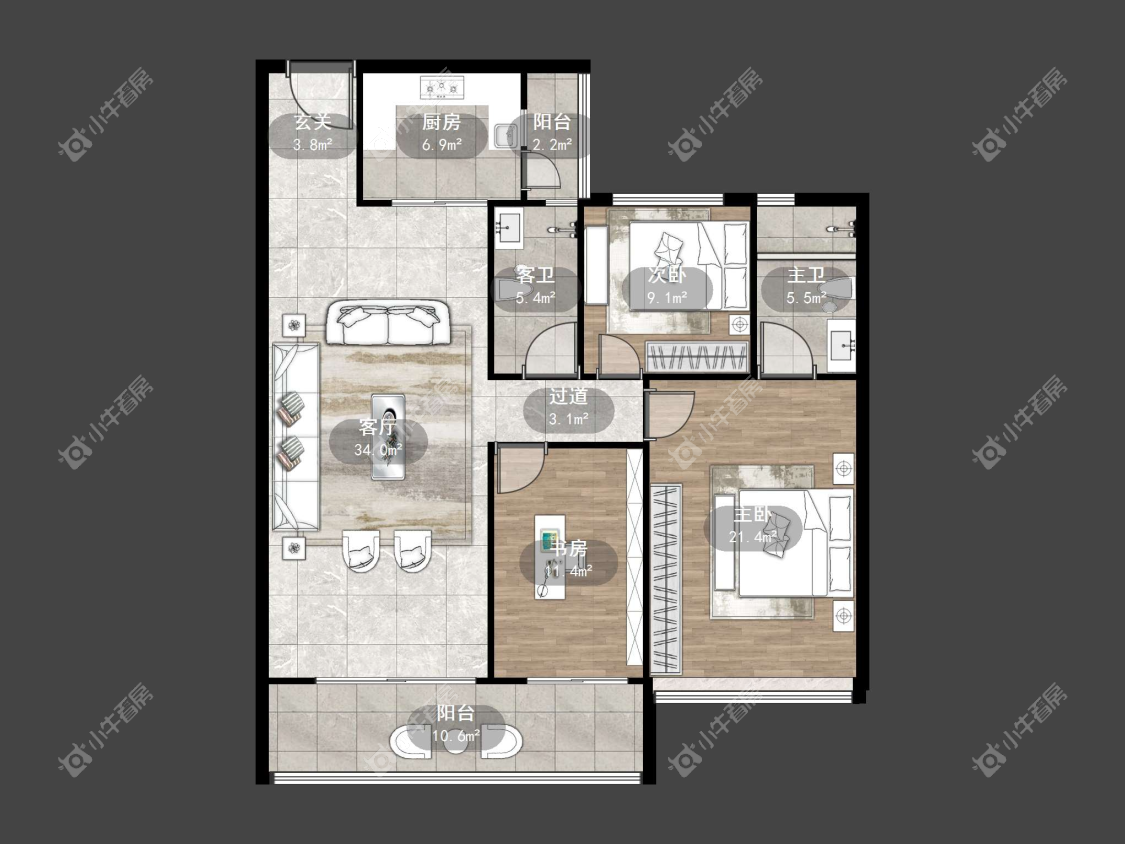 镇江凤熹台在售二手房源户型图_小牛看房