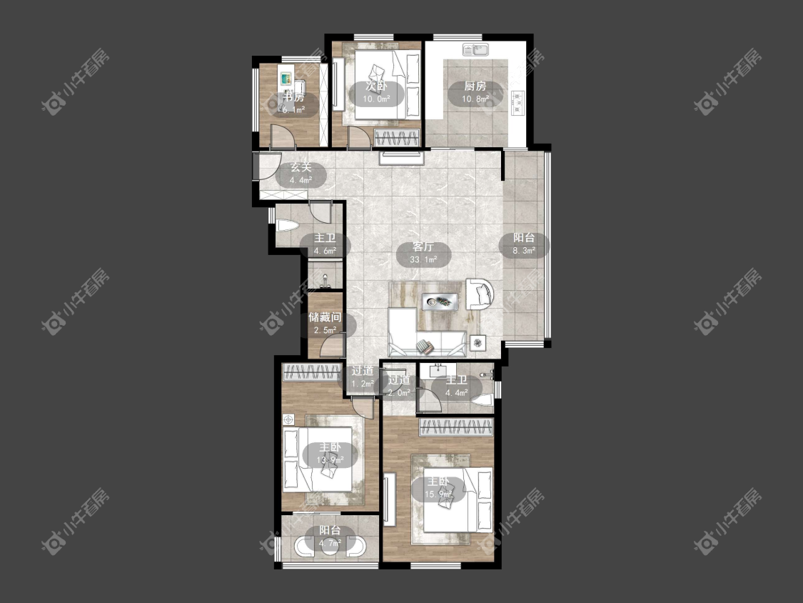 镇江大亚第一城在售二手房源户型图_小牛看房