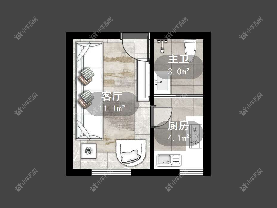 镇江紫荆花园在售二手房源户型图_小牛看房