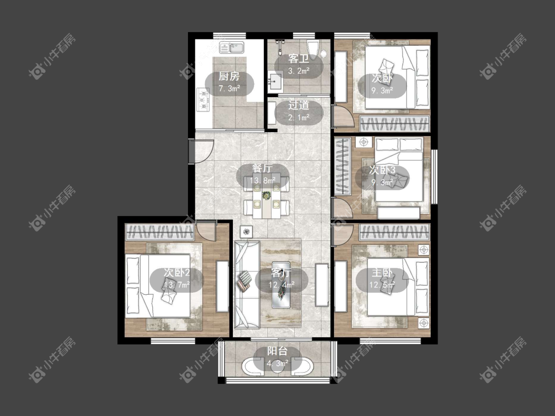 镇江中山路云阳医院住宅楼在售二手房源户型图_小牛看房