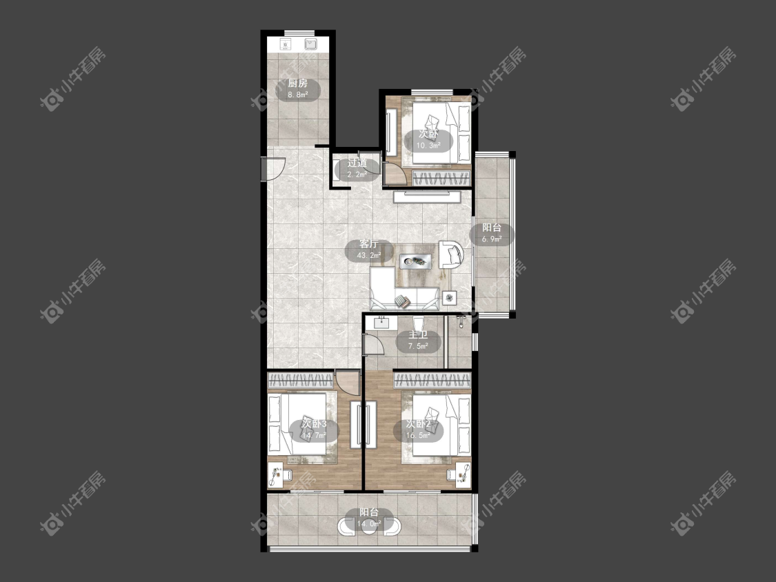 镇江万善上院在售二手房源户型图_小牛看房