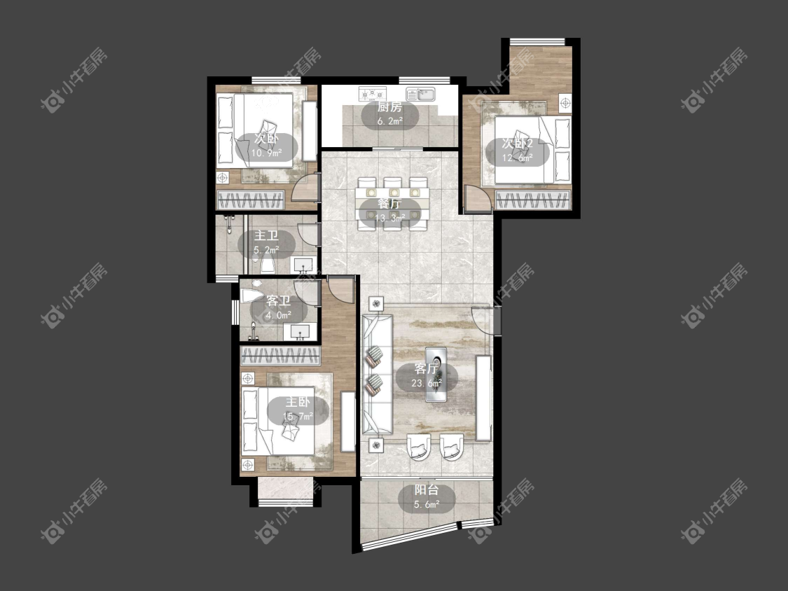 镇江名都新贵在售二手房源户型图_小牛看房
