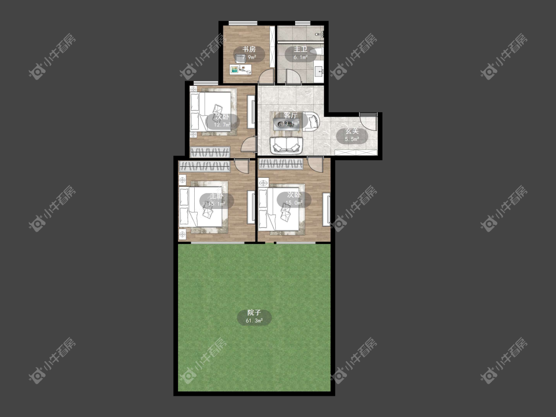 镇江泰豪公寓在售二手房源户型图_小牛看房