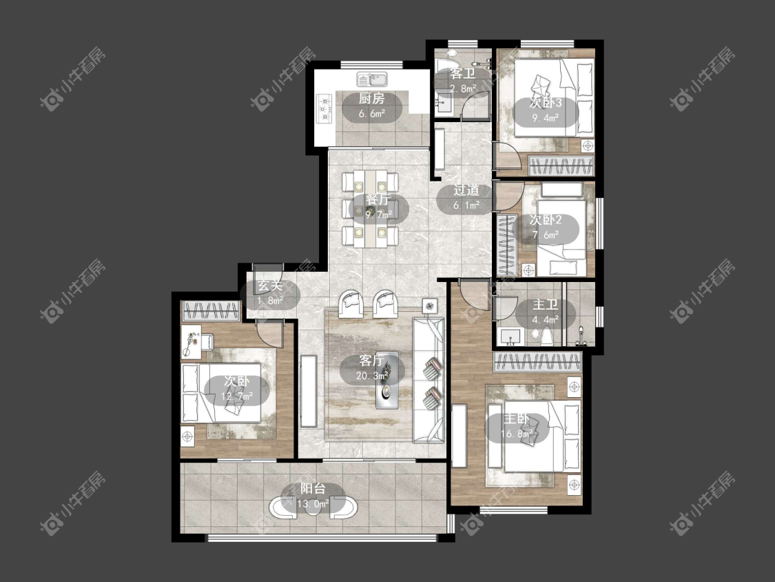 镇江天怡紫宸在售二手房源户型图_小牛看房