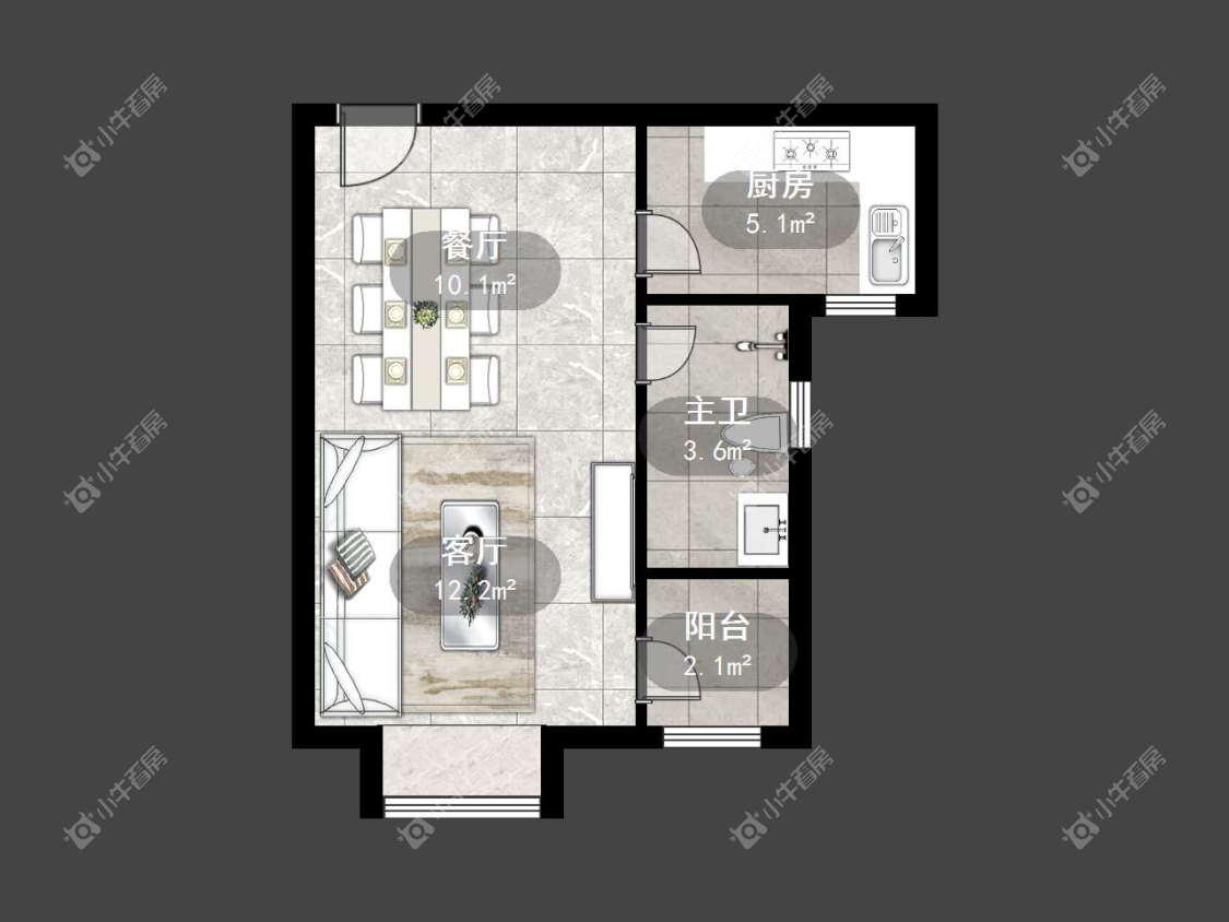 镇江粤港臻园在售二手房源户型图_小牛看房