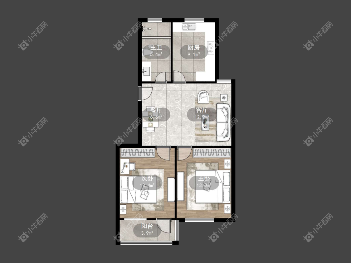 镇江银谷苑（金陵西路220号）在售二手房源户型图_小牛看房