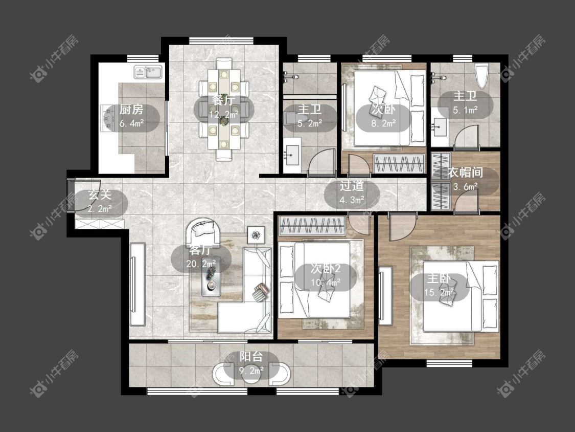 镇江吾悦华府（丹阳）在售二手房源户型图_小牛看房