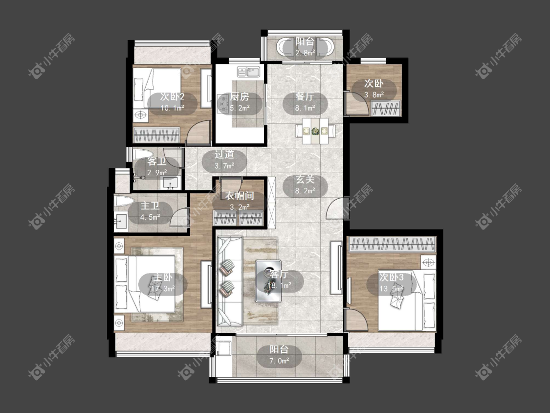 镇江碧桂园樾府在售二手房源户型图_小牛看房