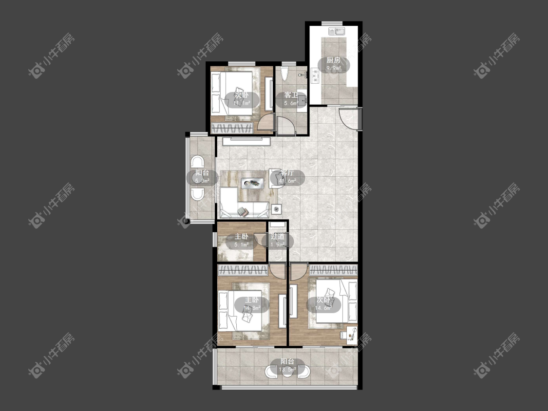 镇江万善上院在售二手房源户型图_小牛看房