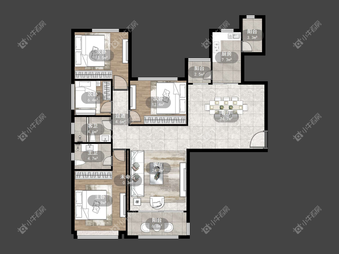 镇江恒大名都一期在售二手房源户型图_小牛看房
