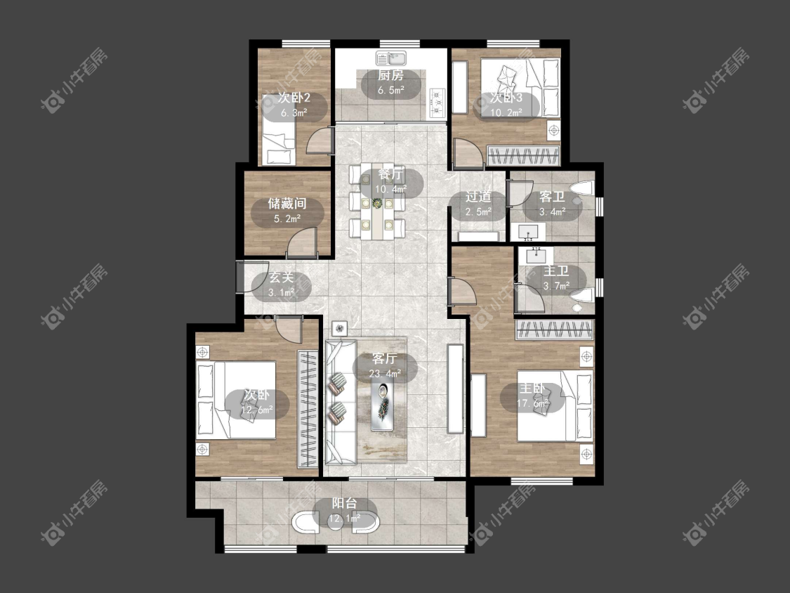 镇江和园在售二手房源户型图_小牛看房