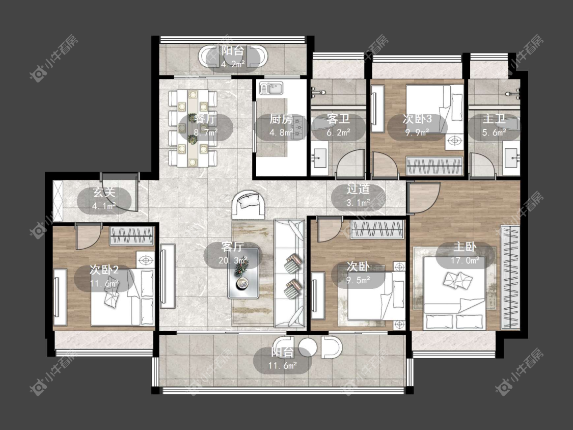 镇江凤熹台在售二手房源户型图_小牛看房