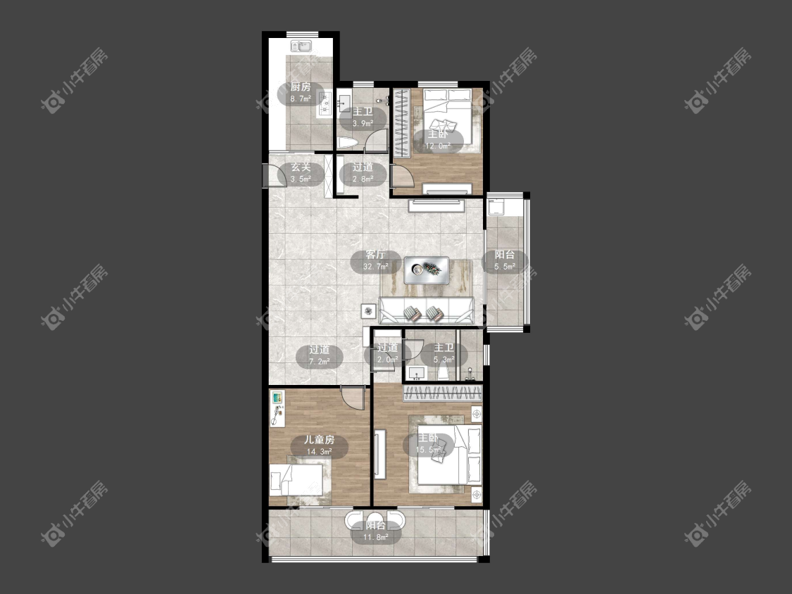 镇江万善上院在售二手房源户型图_小牛看房