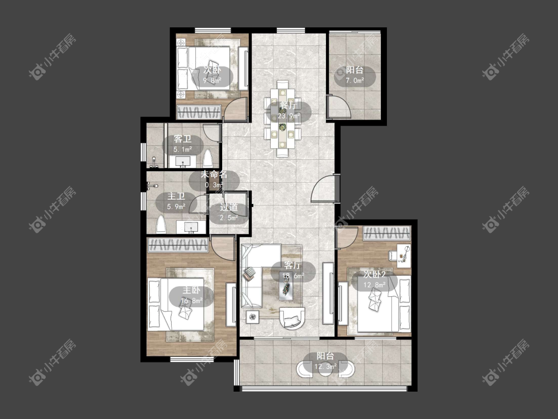 镇江天一人家在售二手房源户型图_小牛看房