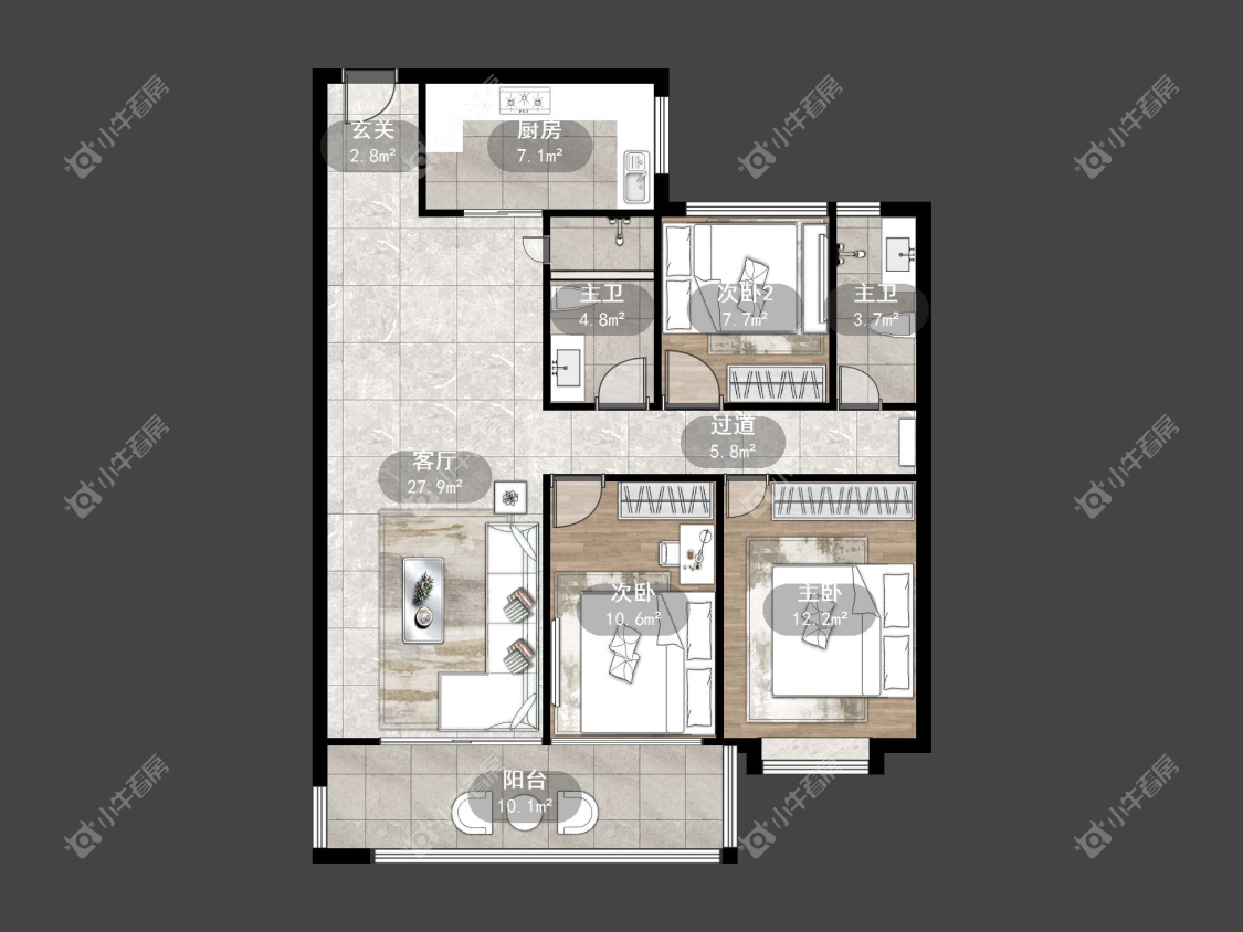 镇江凤熹台在售二手房源户型图_小牛看房