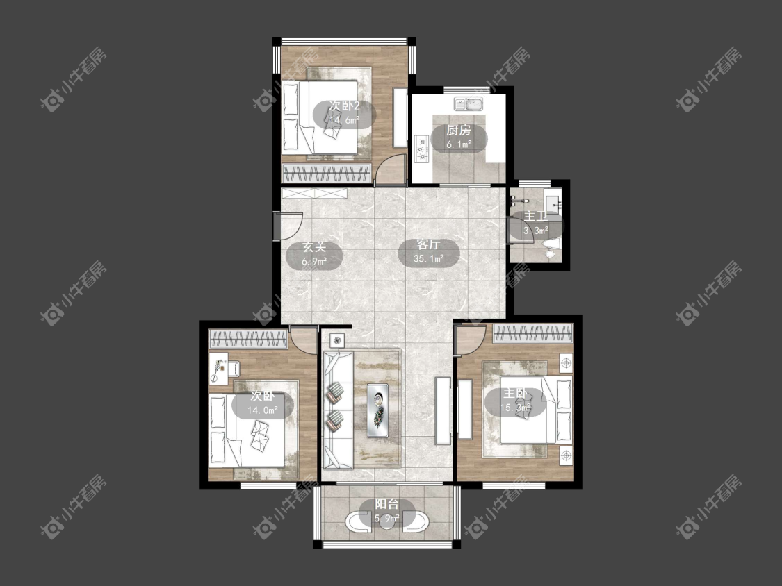 镇江东方苑在售二手房源户型图_小牛看房