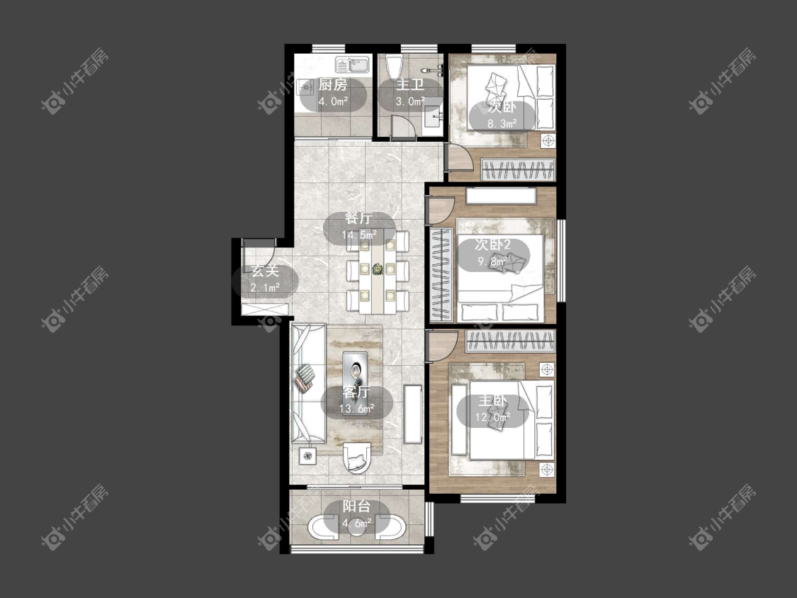 镇江玉乳泉小区在售二手房源户型图_小牛看房