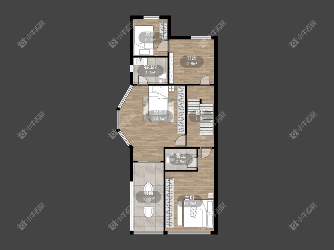 镇江豪门兰庭在售二手房源户型图_小牛看房