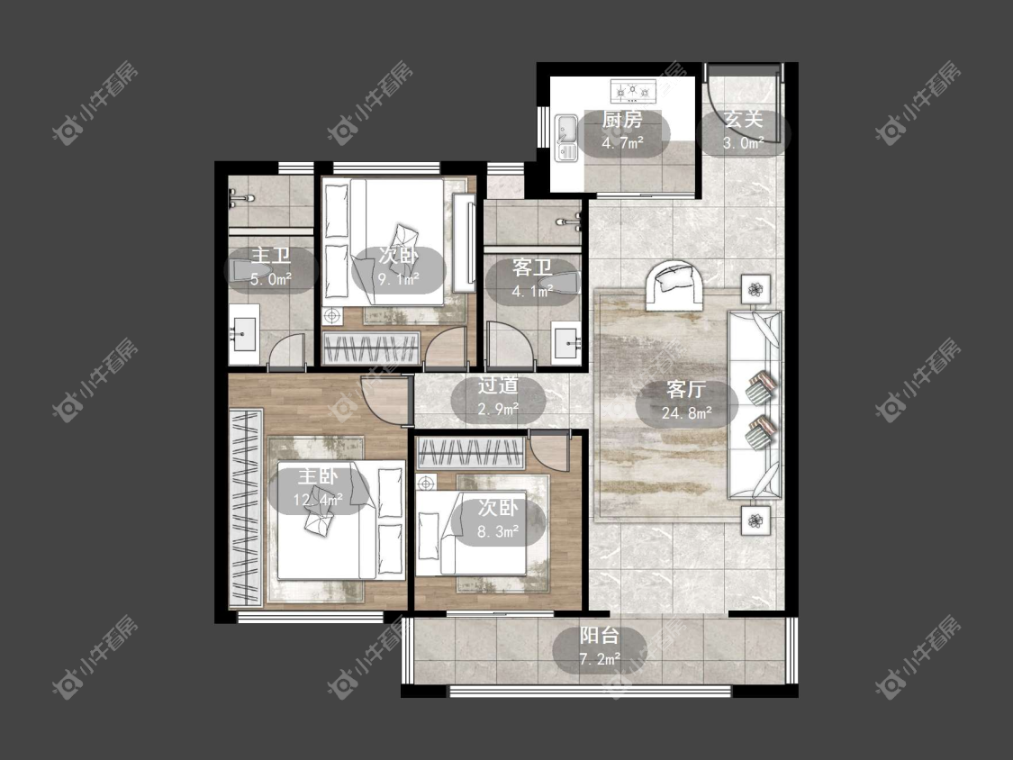 镇江碧桂园樾府在售二手房源_小牛看房