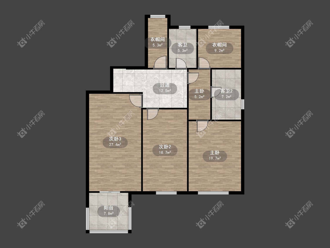 镇江丹凤国际在售二手房源户型图_小牛看房