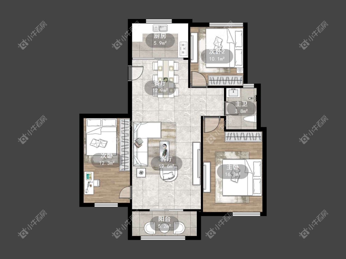 镇江惠和苑在售二手房源户型图_小牛看房
