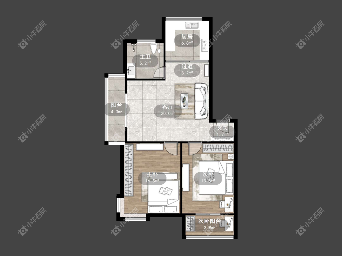 镇江金鼎城市花园在售二手房源户型图_小牛看房