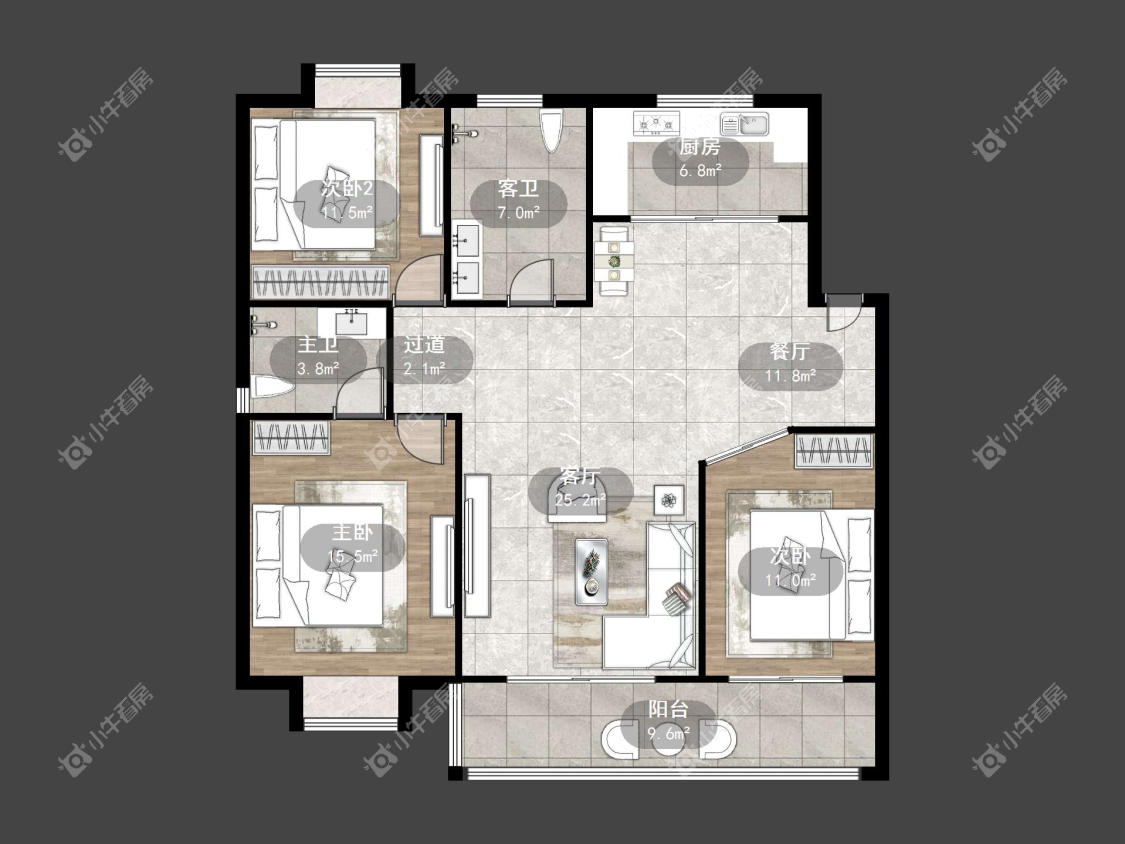镇江东方商城在售二手房源户型图_小牛看房