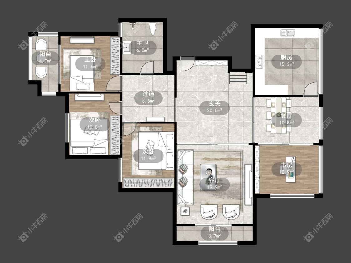 镇江锦轩华庭在售二手房源户型图_小牛看房