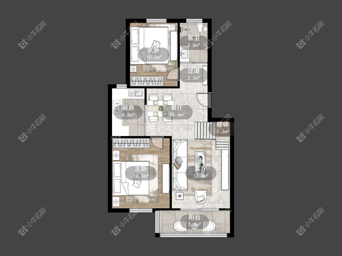 镇江锦江花园在售二手房源户型图_小牛看房