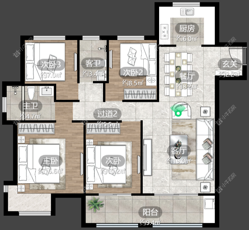 镇江中南君悦府中南一期在售二手房源_小牛看房