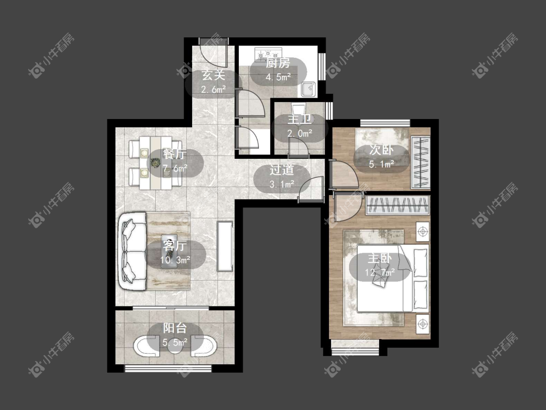 镇江国信宜和在售二手房源户型图_小牛看房
