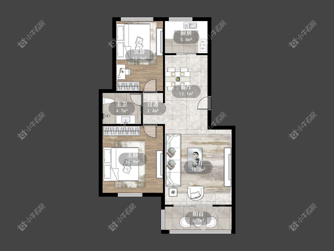 镇江碧水兰庭在售二手房源户型图_小牛看房