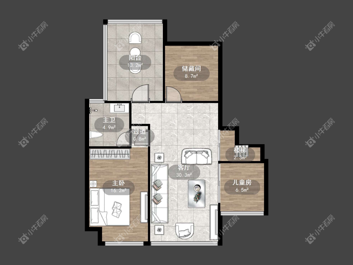 镇江佳景天城在售二手房源户型图_小牛看房