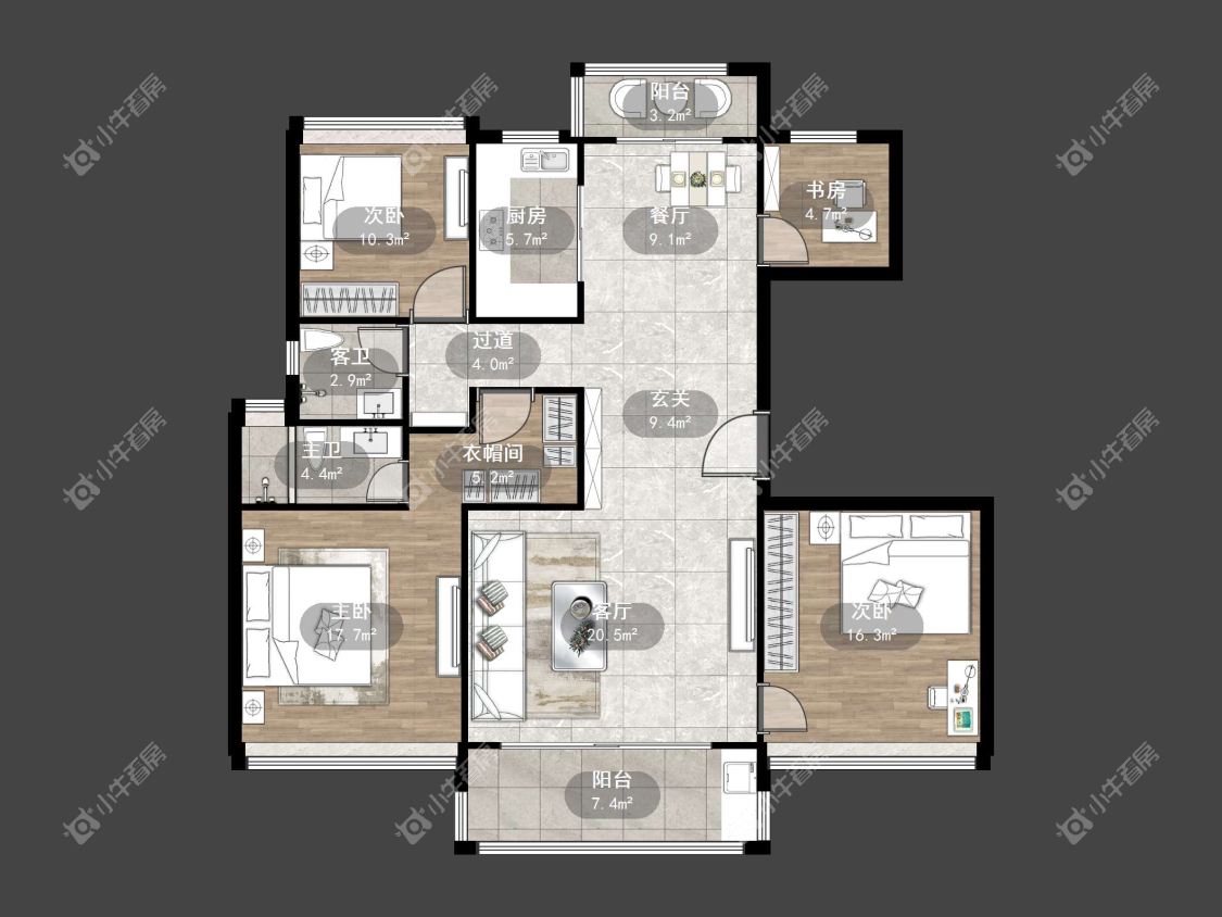 镇江碧桂园樾府在售二手房源户型图_小牛看房