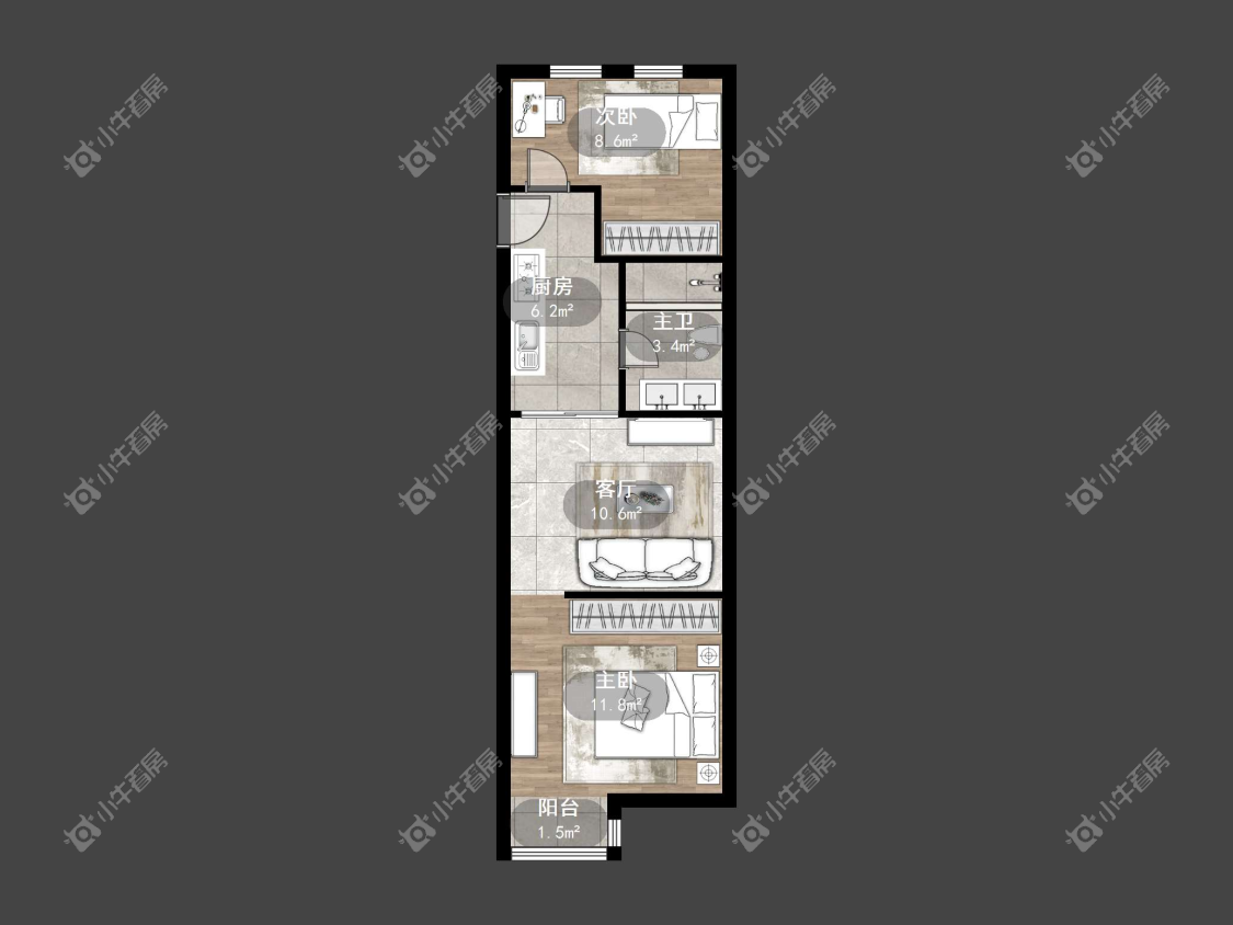 镇江紫荆花园在售二手房源户型图_小牛看房