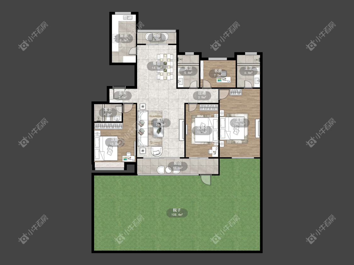 镇江吾悦华府金郡（丹阳）在售二手房源户型图_小牛看房