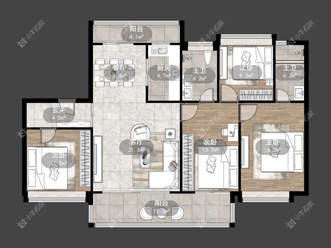 镇江凤熹台在售二手房源户型图_小牛看房