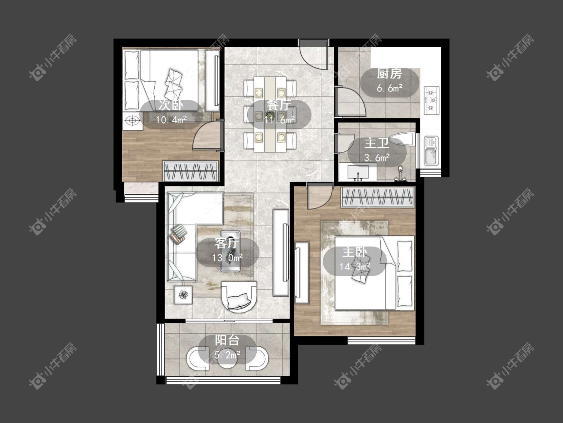 镇江金桥世纪城在售二手房源户型图_小牛看房