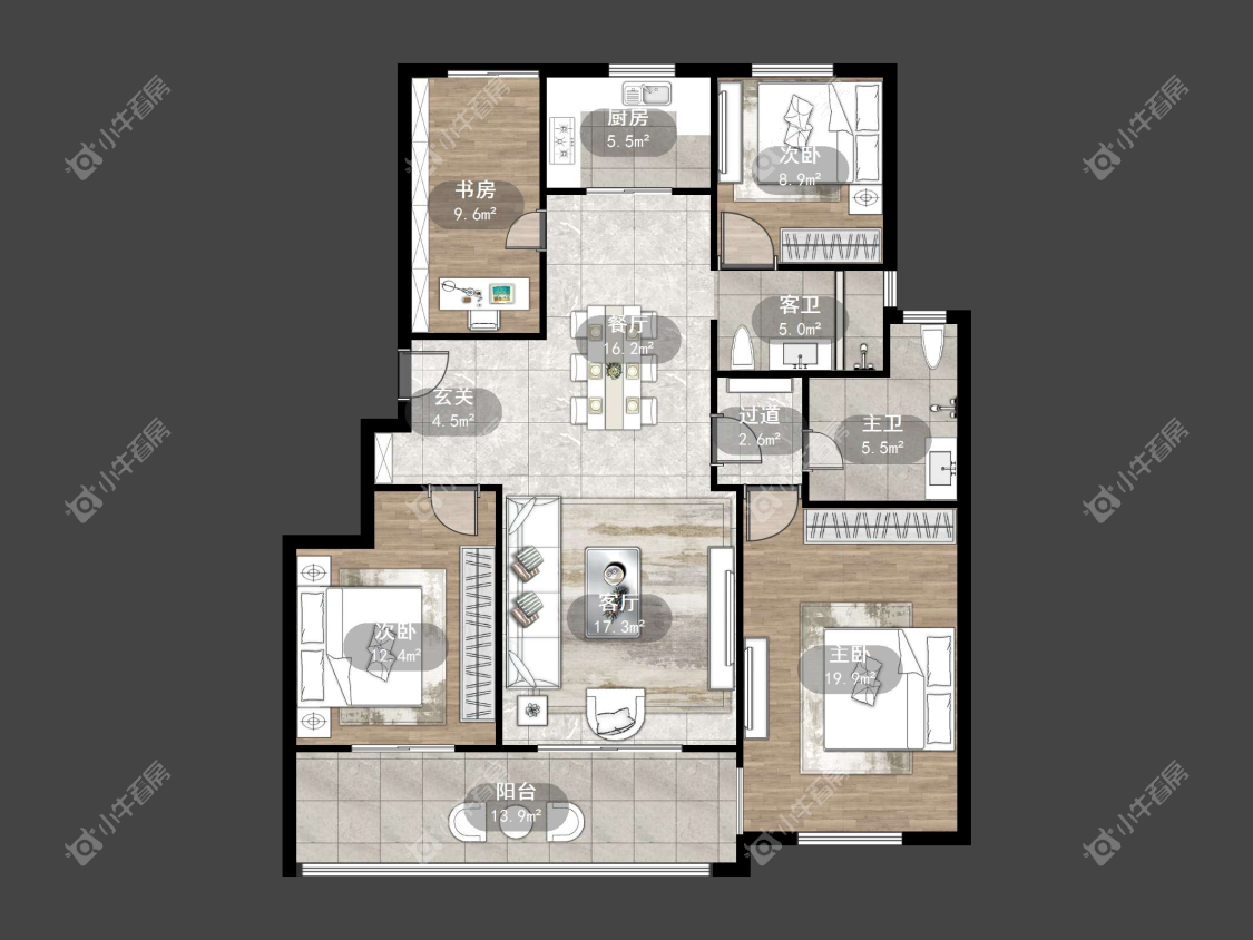镇江天怡南郡在售二手房源户型图_小牛看房