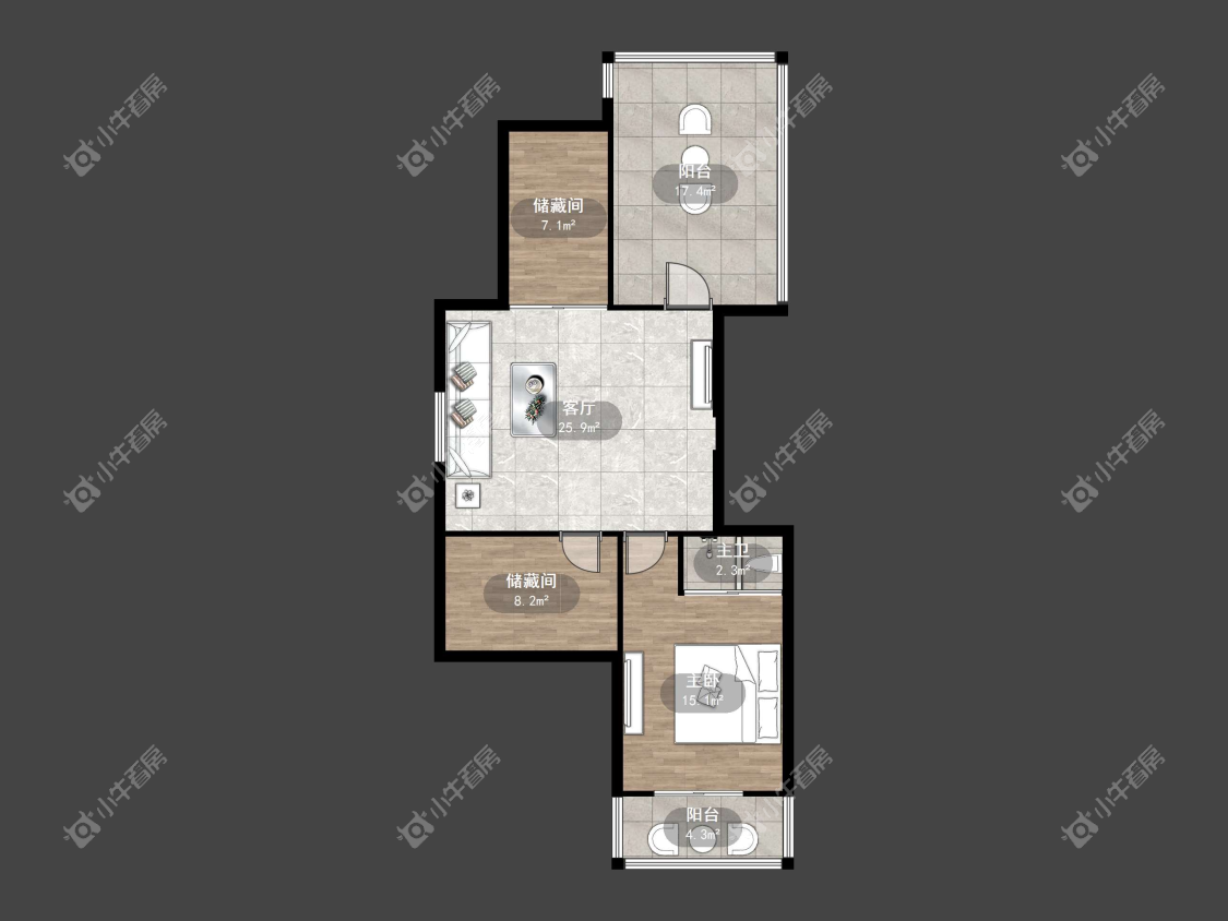 镇江银谷苑（金陵西路220号）在售二手房源户型图_小牛看房