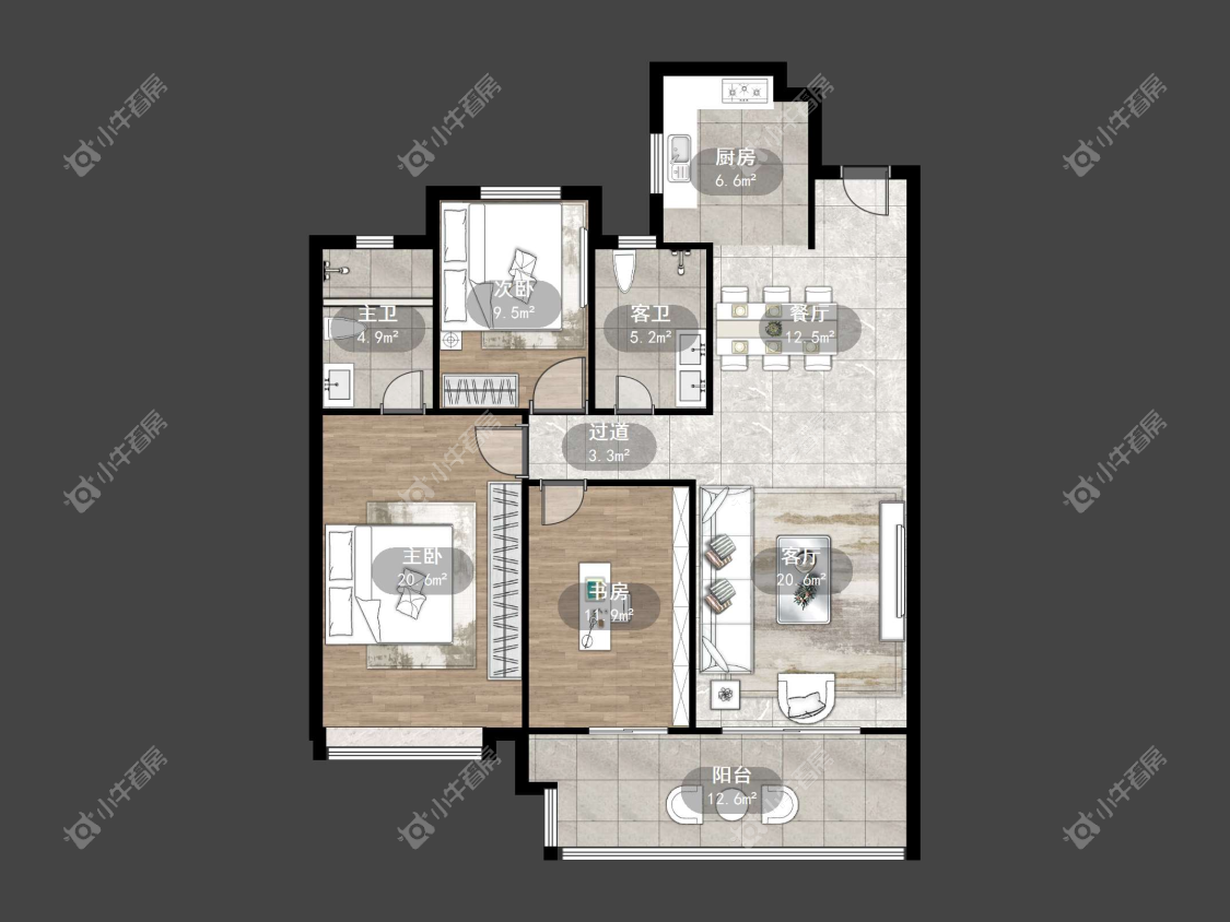 镇江万善上院在售二手房源户型图_小牛看房