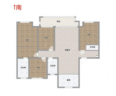 镇江吾悦华府（丹阳）4室2厅2卫在售二手房房源图片