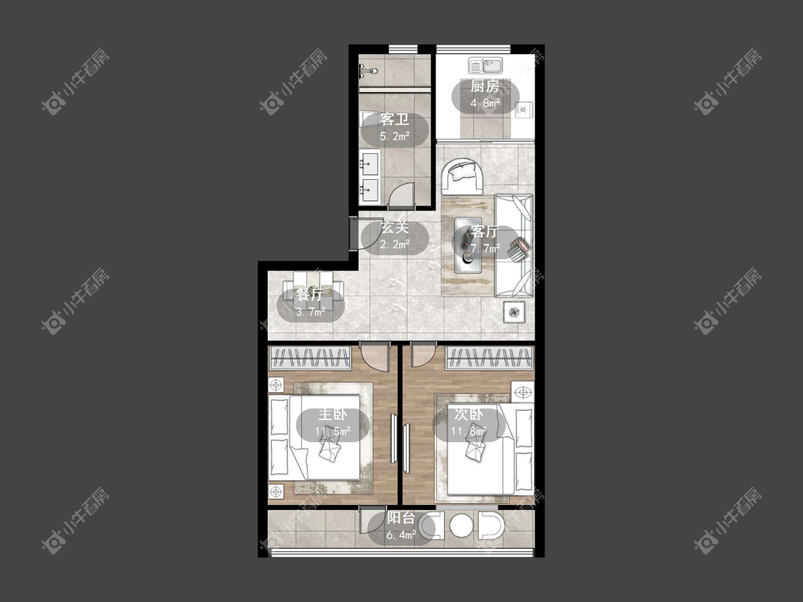 镇江凤凰新村在售二手房源户型图_小牛看房