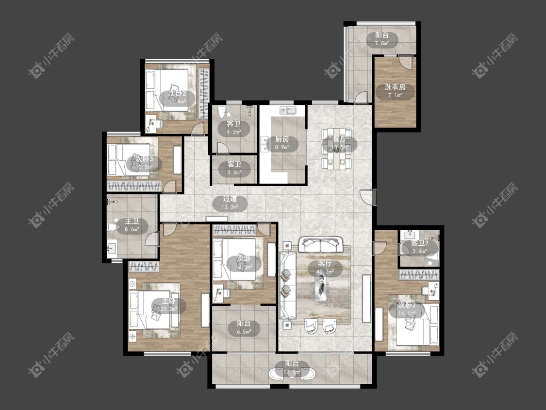 镇江嘉源首府在售二手房源户型图_小牛看房