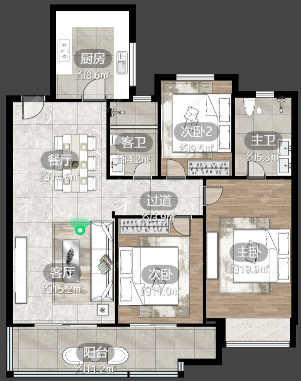 镇江万善上院在售二手房源户型图_小牛看房